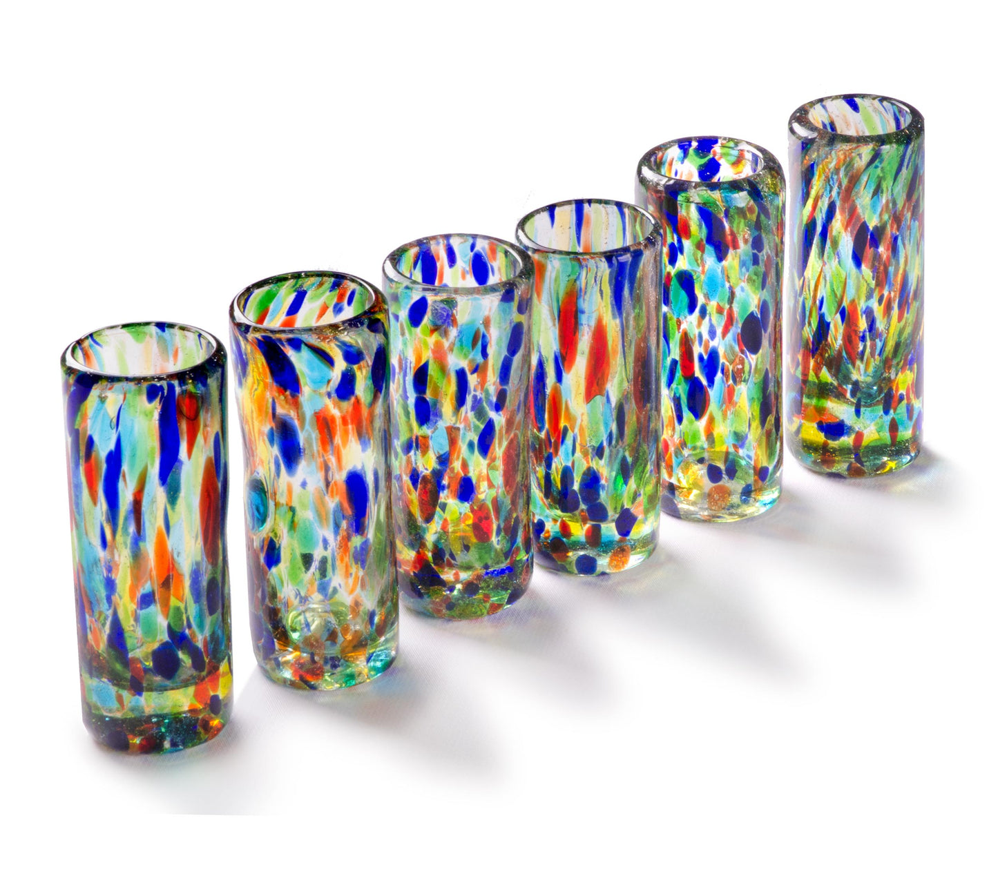 Solid Confetti Shot Glass - 2 oz - Set of 6 - Orion's Table
