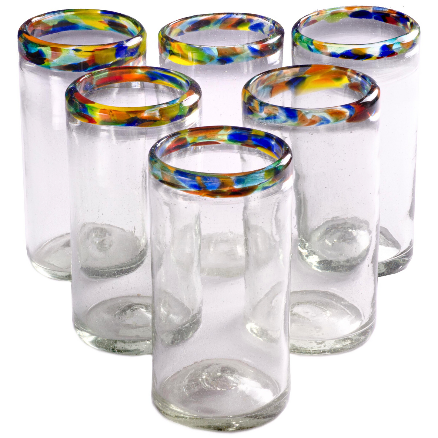 Confetti Rim Perfecto Tumbler - 16 oz - Set of 6 - Orion's Table