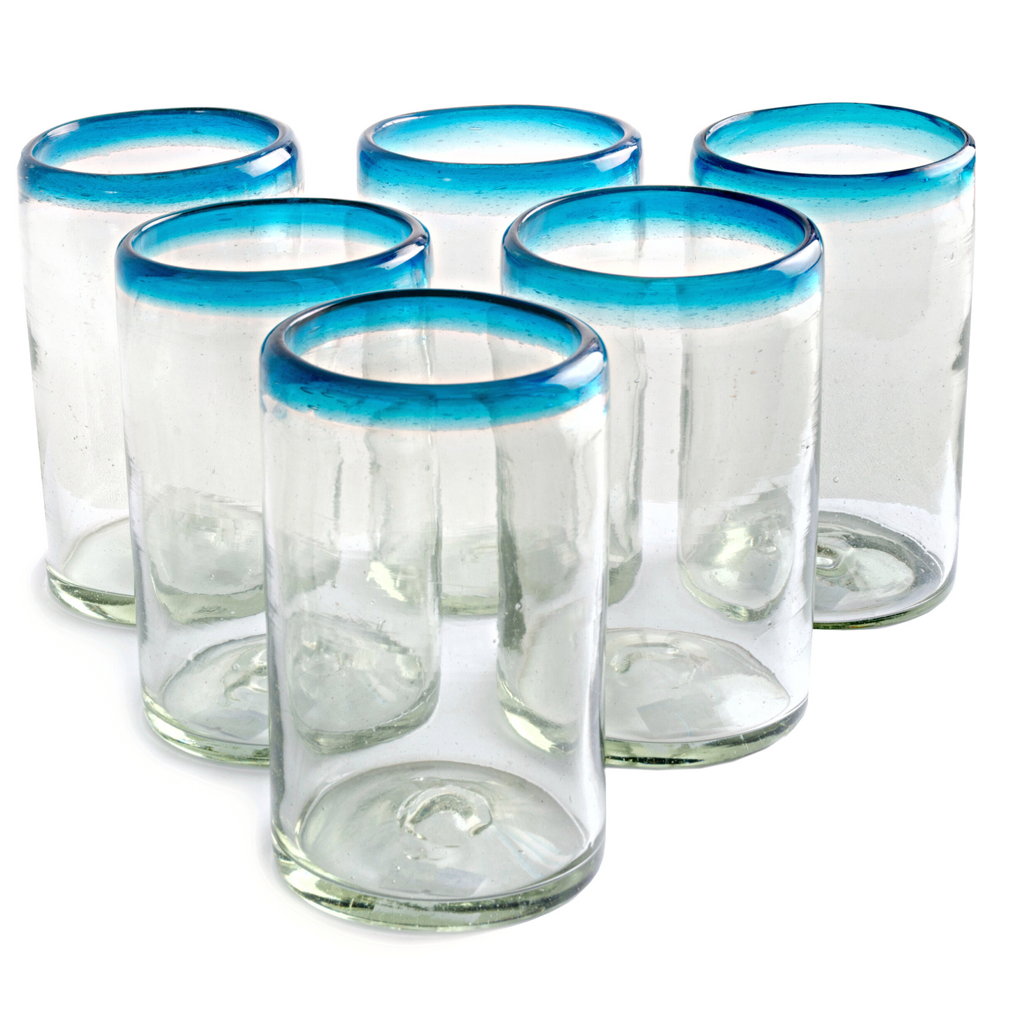 
                  
                    Turquoise Rim Tumbler - 16 oz - Set of 6 - Orion's Table
                  
                