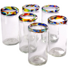 Confetti Rim Perfecto Tumbler - 16 oz - Set of 6 - Orion's Table