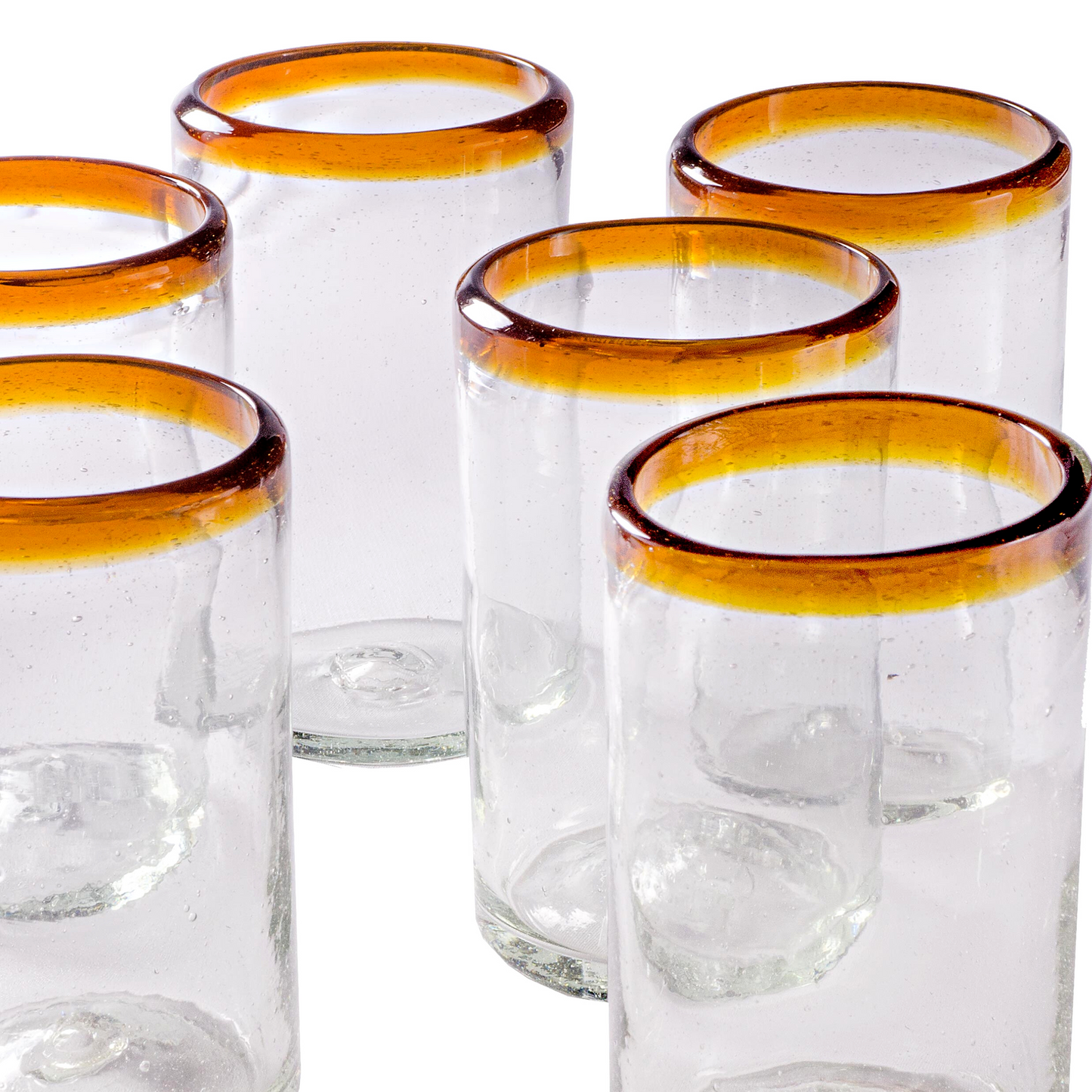 
                  
                    Amber Rim Tumbler - 16 oz - Set of 6 - Orion's Table 
                  
                