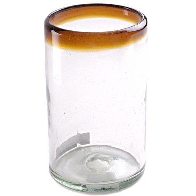Amber Rim Tumbler - 16 oz - Set of 6 - Orion's Table