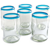 Turquoise Rim Tumbler - 16 oz - Set of 6 - Orion's Table