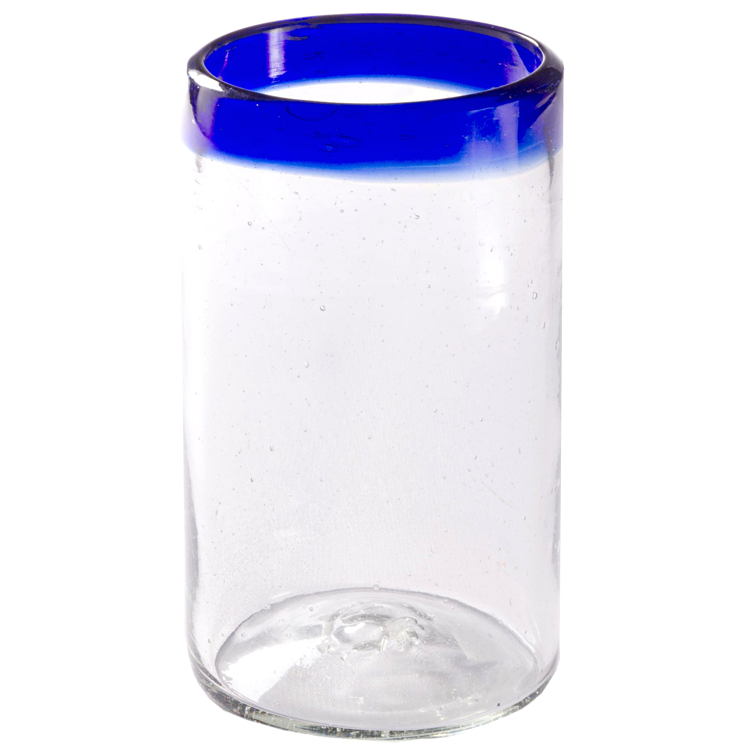 Cobalt Blue Rim Tumbler - 16 oz - Set of 6 - Orion's Table 