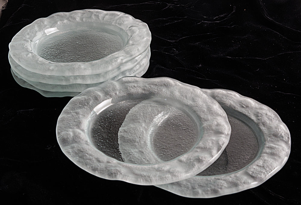Frosted Marina Appetizer & Desert Plates - Gift Set of 6 - Orion's Table 