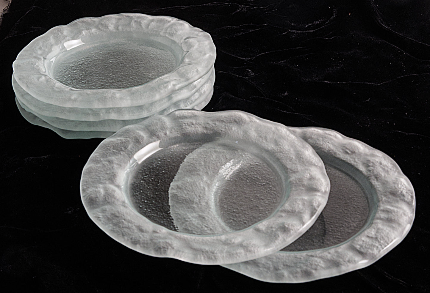 
                  
                    Frosted Marina Appetizer & Desert Plates - Gift Set of 6 - Orion's Table 
                  
                