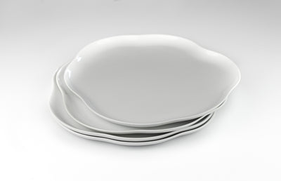 Organic Design Porcelain Platter - Set of 2 - Orion's Table