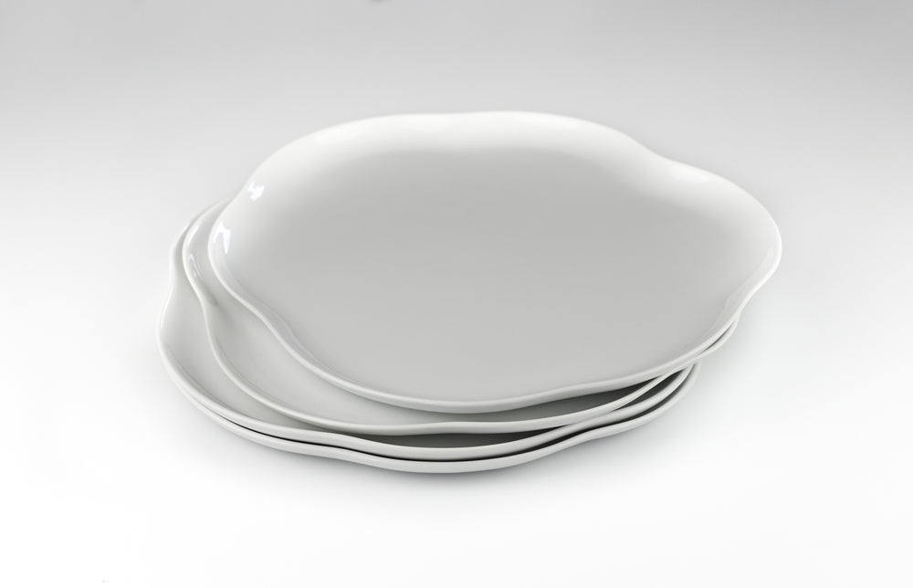 
                  
                    Organic Design Porcelain Platter - Set of 6 - Orion's Table 
                  
                