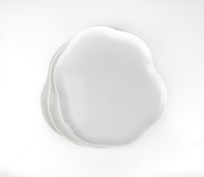 Organic Design Porcelain Platter - Set of 6 - Orion's Table