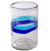 Cabo Tumbler in Banded Turquoise/Cobalt - 16 oz - Set of 6 - Orion's Table