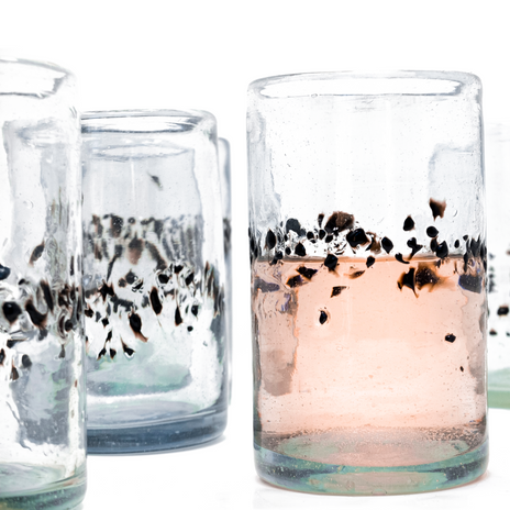 Black Pebble Handcrafted Original Tumbler - 16 oz - Set of 6 - Orion's Table 