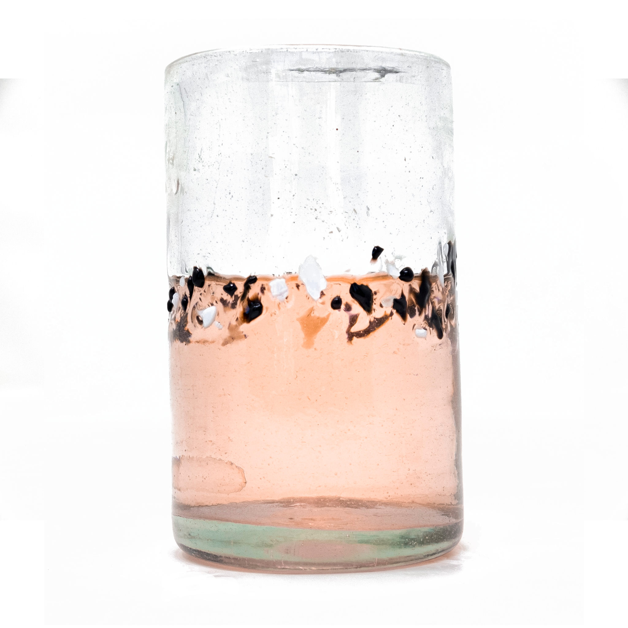 Black & White Pebble Handcrafted Original Tumbler - 16 oz - Set of 6 - Orion's Table 