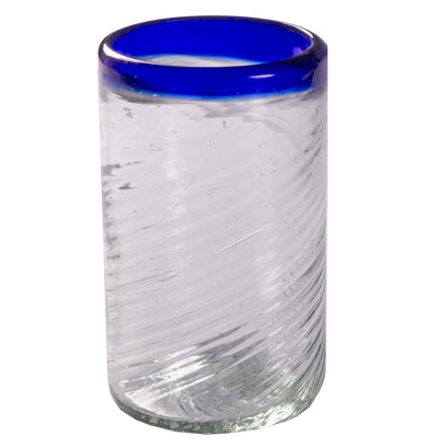 Tornado Cobalt Blue Rim Tumbler - 16 oz - Set of 6 - Orion's Table