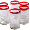 Red Rim Tumbler - 16 oz - Set of 6 - Orion's Table
