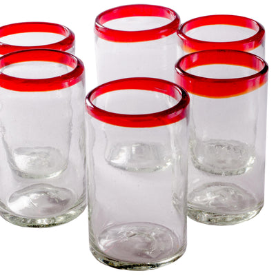 Red Rim Tumbler - 16 oz - Set of 6 - Orion's Table