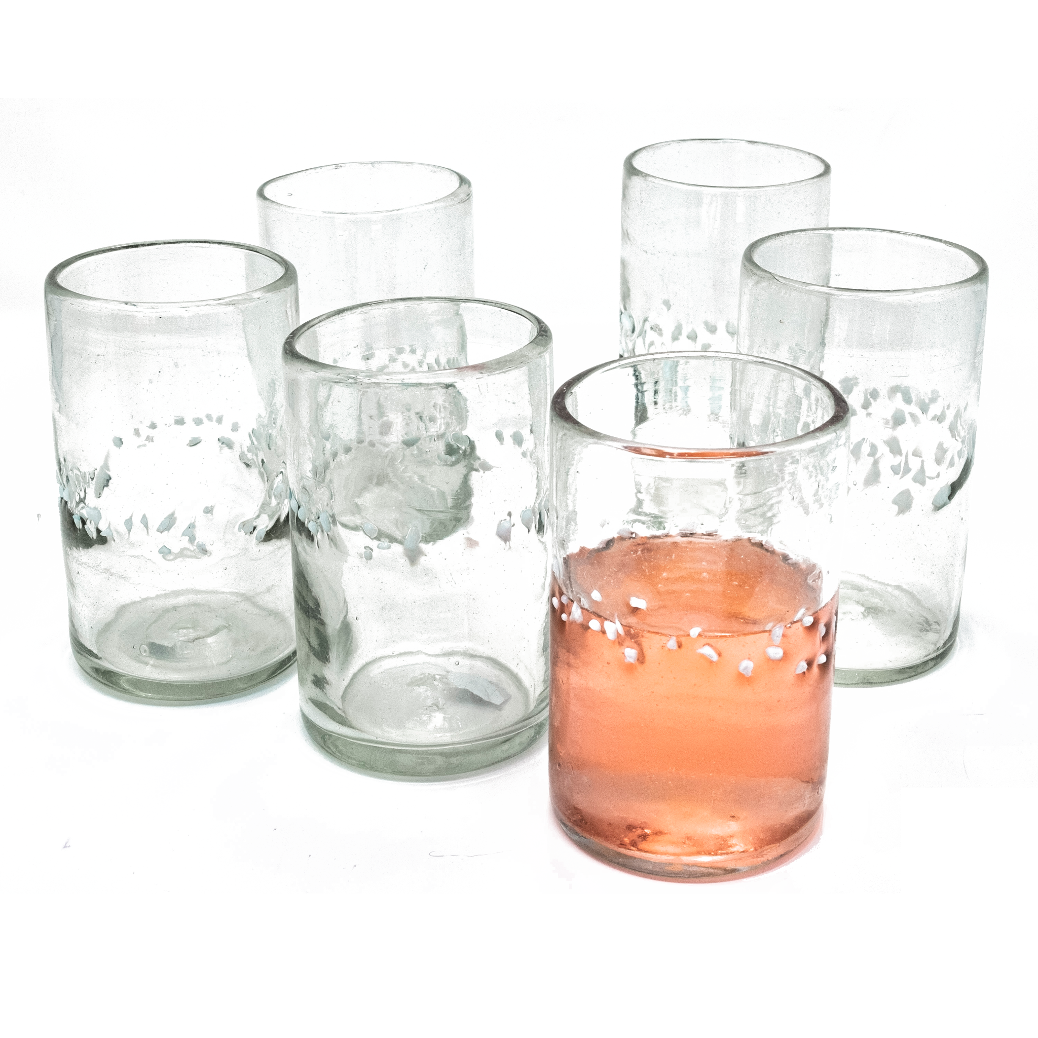 White Pebble Handcrafted Original Tumbler - 16 oz - Set of 6 - Orion's Table 
