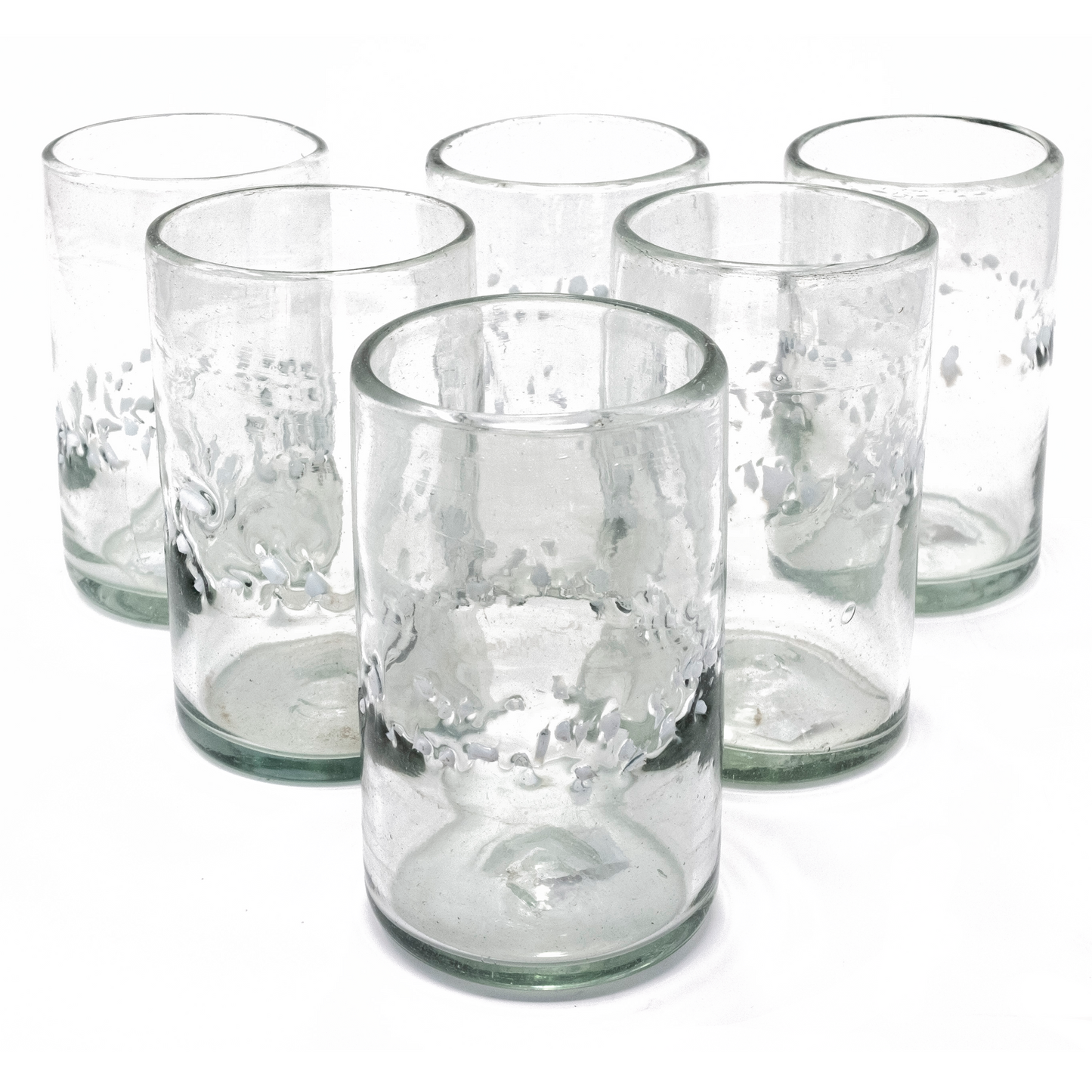 
                  
                    White Pebble Handcrafted Original Tumbler - 16 oz - Set of 6 - Orion's Table 
                  
                