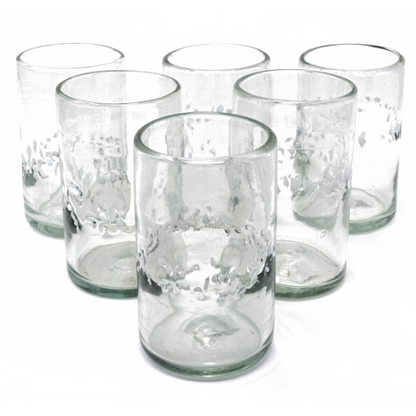 White Pebble Handcrafted Original Tumbler - 16 oz - Set of 6 - Orion's Table 