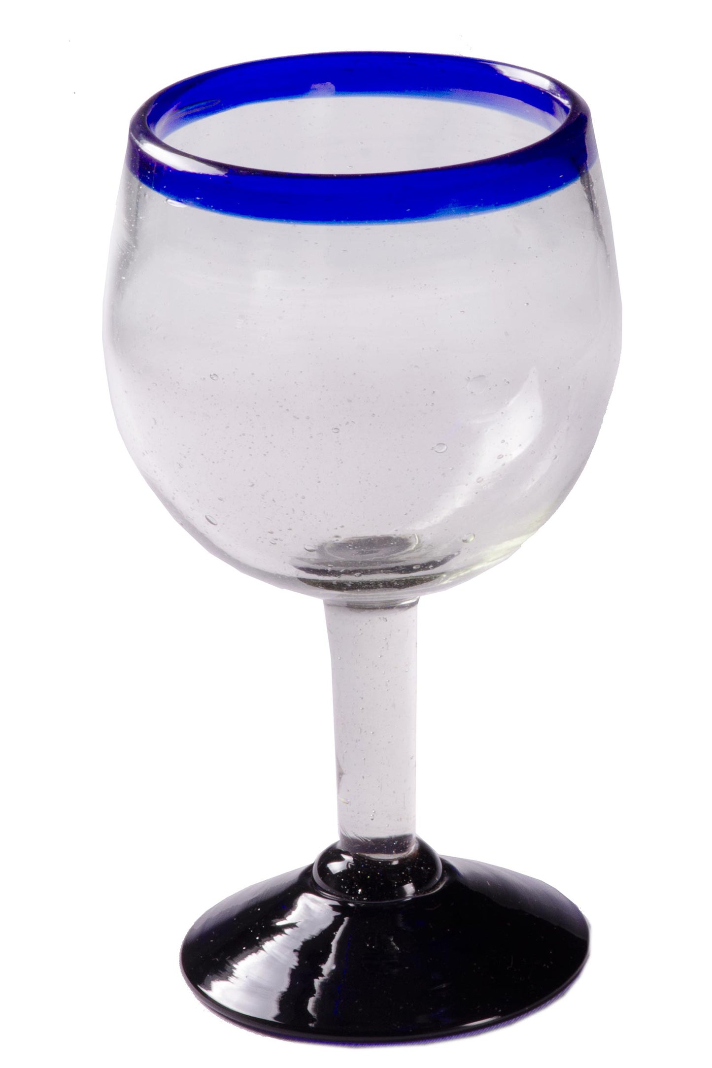
                  
                    Cobalt Blue Rim Wine Goblet - 16 oz - Set of 4 - Orion's Table 
                  
                