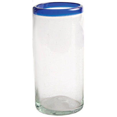 Cobalt Rim Perfecto Tumbler - 16 oz - Set of 6