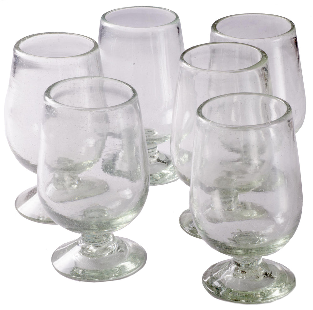 Natural Handcrafted Copa Aqua - 16 oz - Set of 6 - Orion's Table 