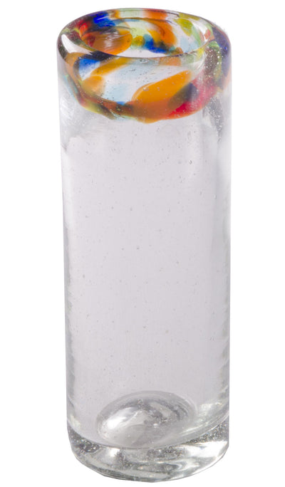 Confetti Rim Shot Glass -  2 oz - Set of 6 - Orion's Table