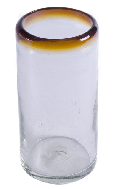 Amber Rim Hiball Tumbler - 14 oz - Set of 6 - Orion's Table