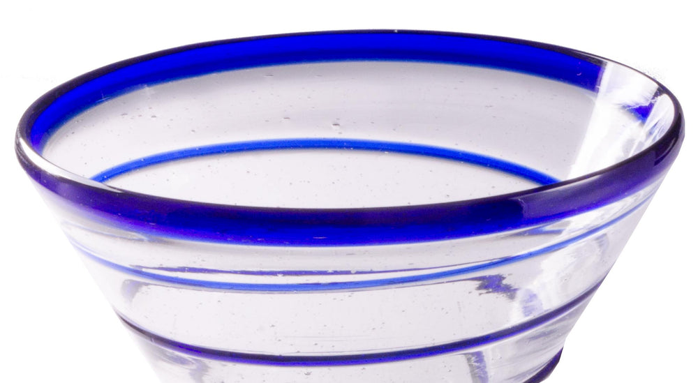 
                  
                    Cobalt Blue Spiral Margarita/Martini - 12 oz - Set of 4 - Orion's Table 
                  
                