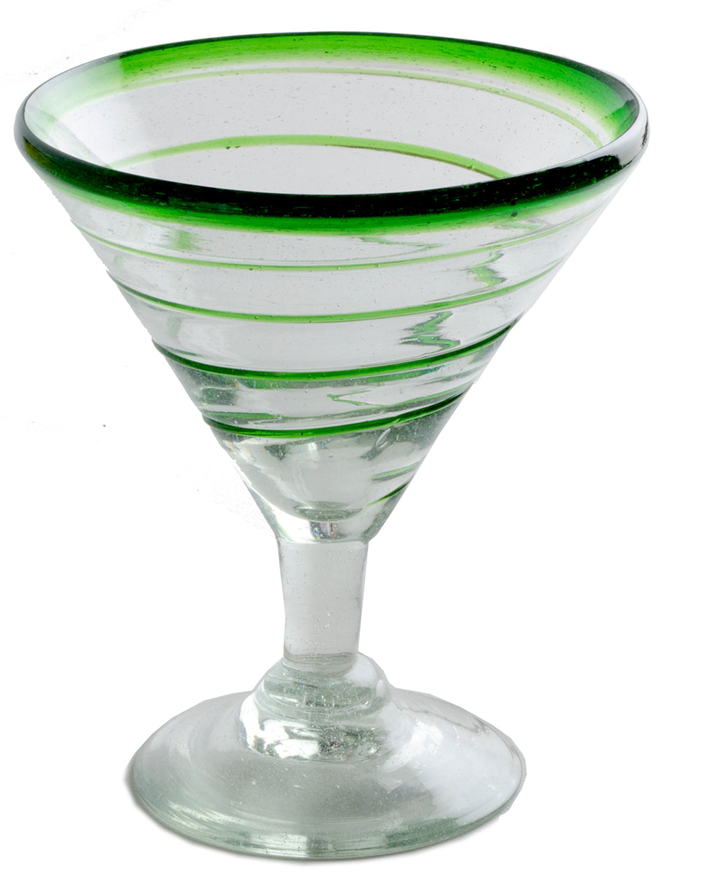 Lime Green Spiral Margarita - 12 oz - Set of 4