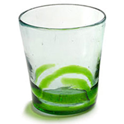 Serpentine Short Tumbler in Green -  12 oz - Set of 6 - Orion's Table 