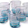Serpentine Short Tumbler in Turquoise - 12 oz - Set of 6 - Orion's Table