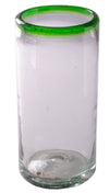 Green Rim Tall Tumbler -  22 oz - Set of 6 - Orion's Table