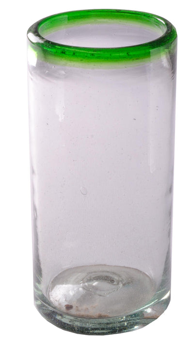 Green Rim Tall Tumbler -  22 oz - Set of 6 - Orion's Table