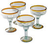 Amber Rim Coupette Margarita - 12 oz - Set of 4 - Orion's Table