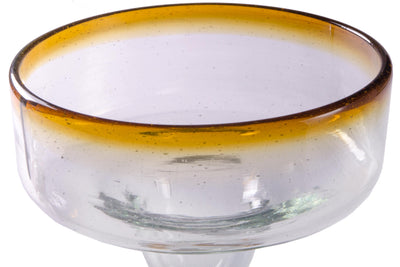 Amber Rim Coupette Margarita - 12 oz - Set of 4 - Orion's Table