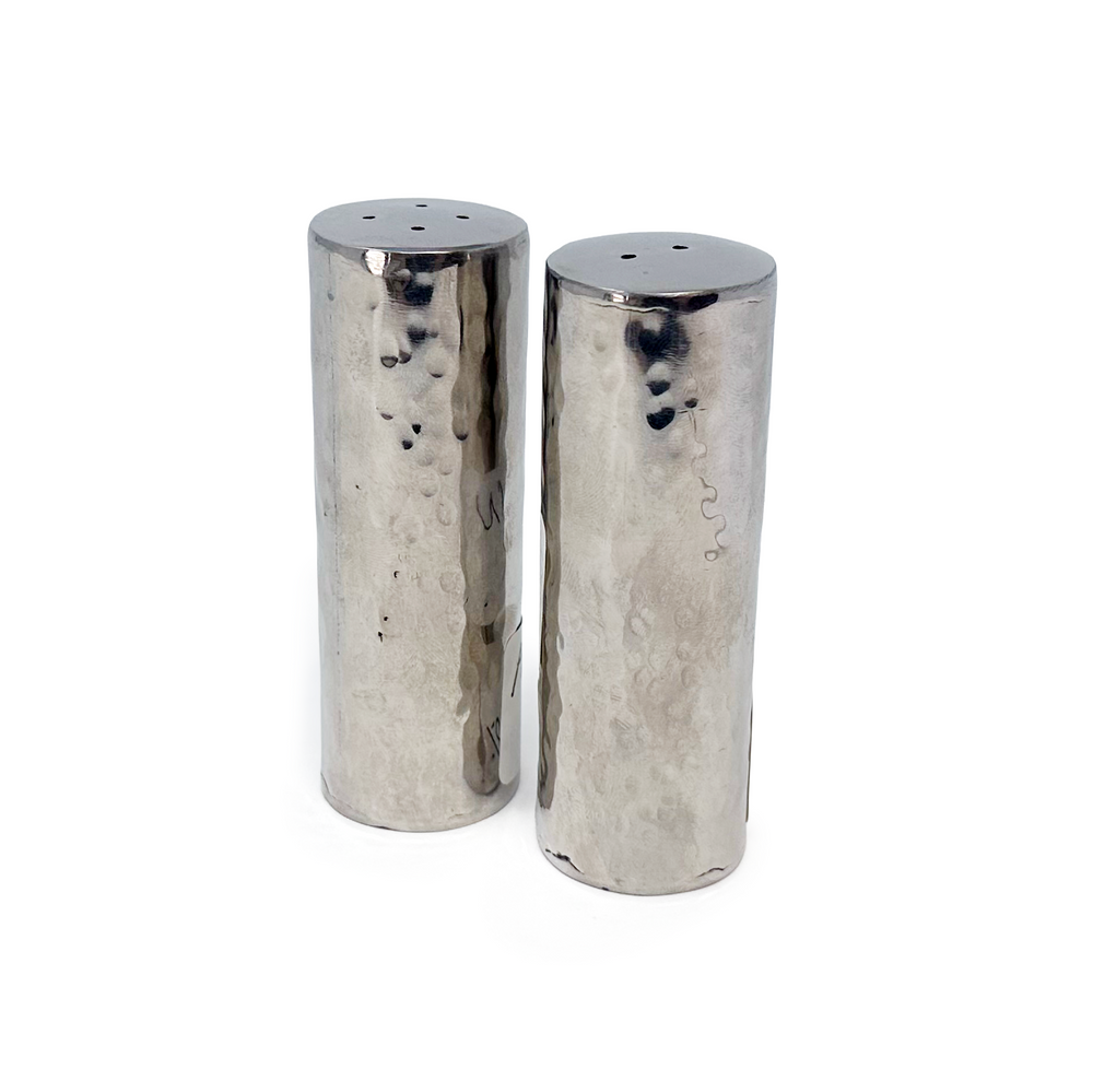 Thai Hammered Steel Salt & Pepper Shakers