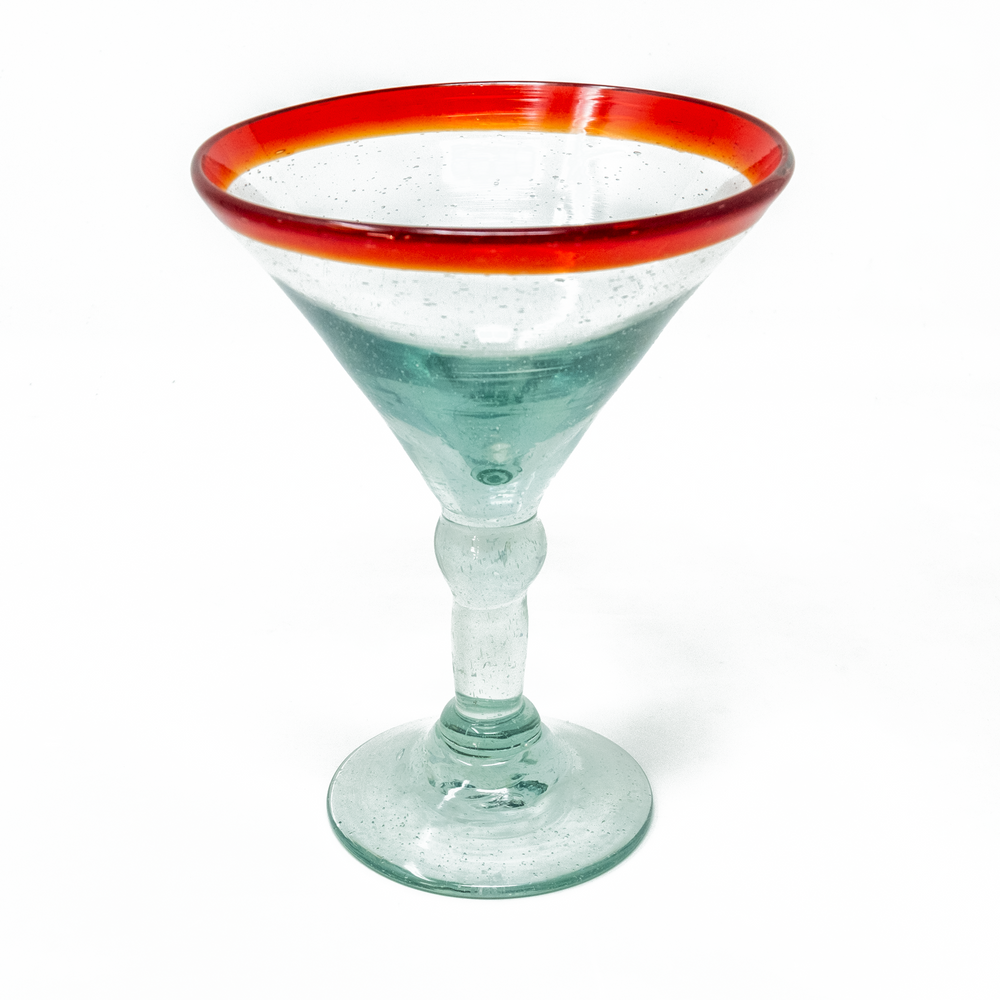 
                  
                    Red Rim Martini & Glass Heart Gift Set - Orion's Table 
                  
                