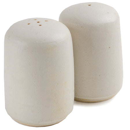Studio Stoneware Salt & Pepper Shakers (Blanco Rustico Finish)