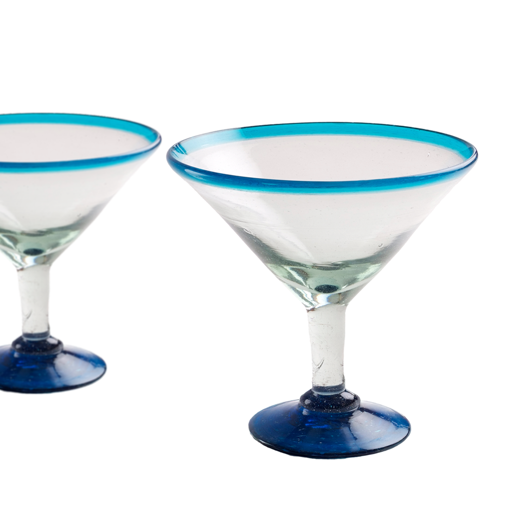 Turquoise Rim Grande Margarita - 24 oz - Set of 2