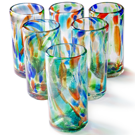 Solid Confetti Tall Tumbler - 22 oz - Set of 6 - Orion's Table