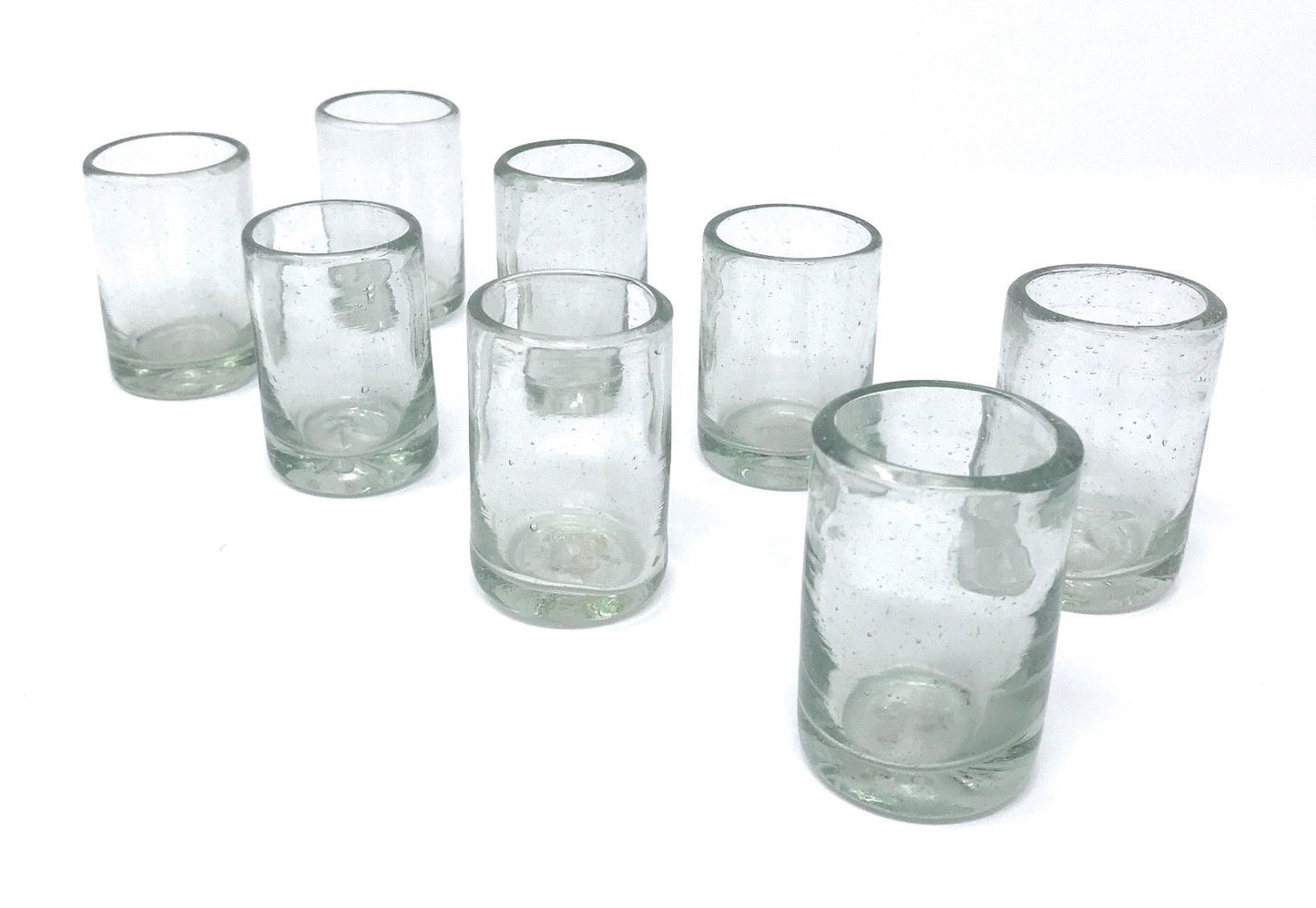 Orion Mexican Glassware Natural Short Shot Glass 1.5 oz - Set of 8 - Orion's Table Mexican Glassware