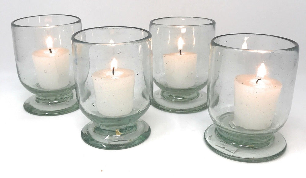 Orion Mexican Glassware Sedona Votive Collection Natural - Set of 4 - Orion's Table Mexican Glassware