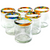 Confetti Rim All Purpose - 12 oz - Set of 6 - Orion's Table