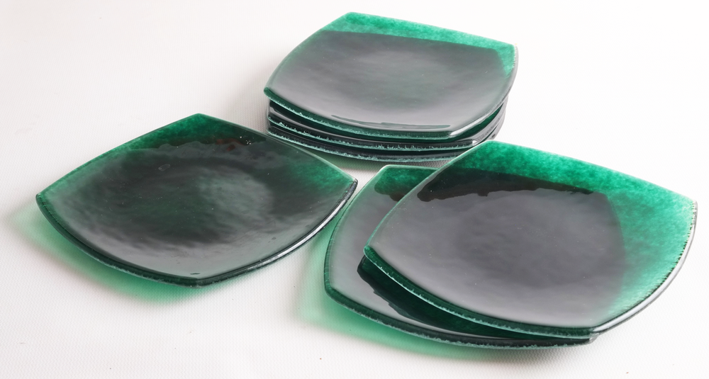 Emerald Serena Petite Appetizer & Desert Plates - Set of 6 - Orion's Table