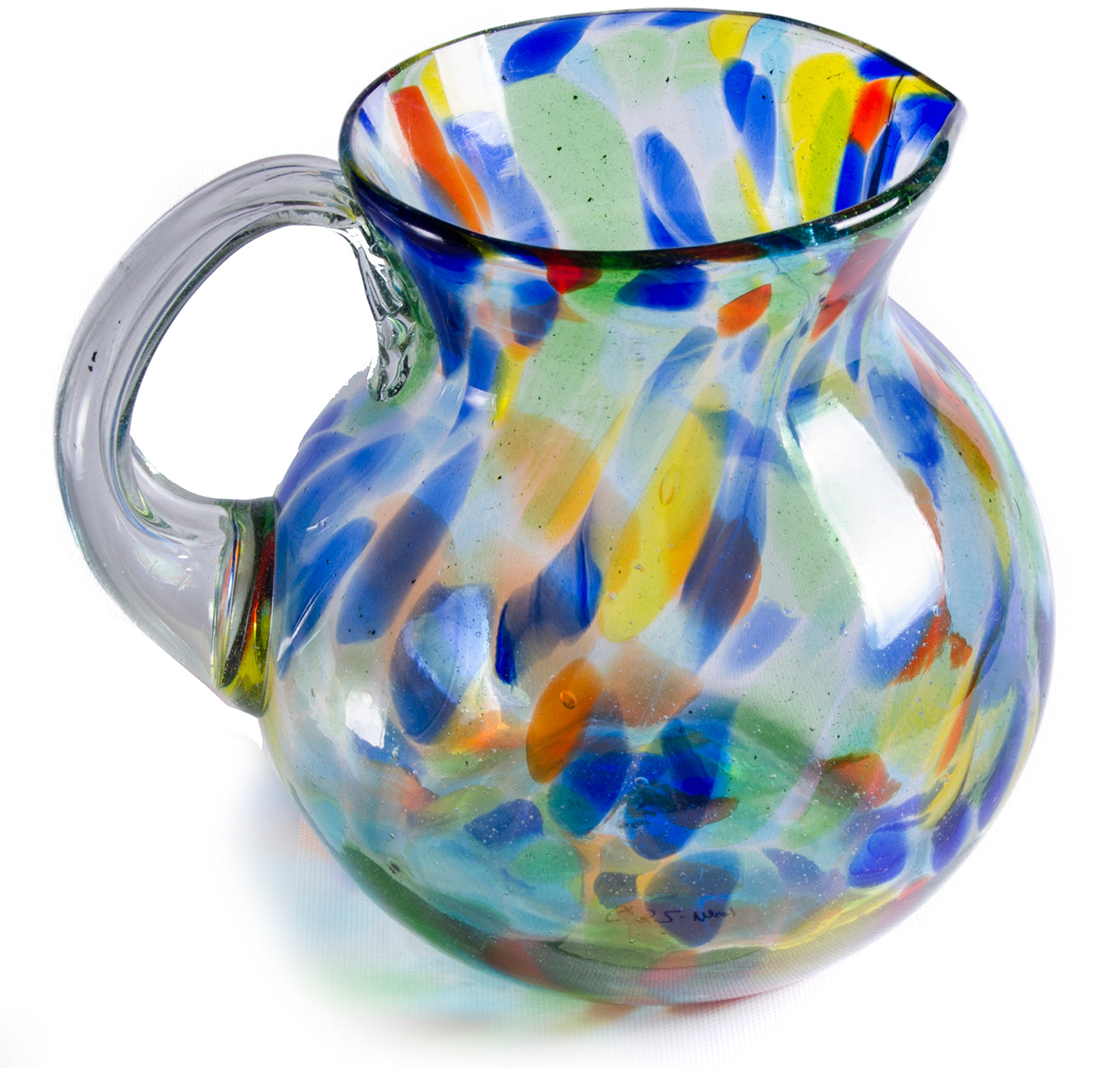 Orion Solid Confetti 80 oz Bola Pitcher - Orion's Table Mexican Glassware