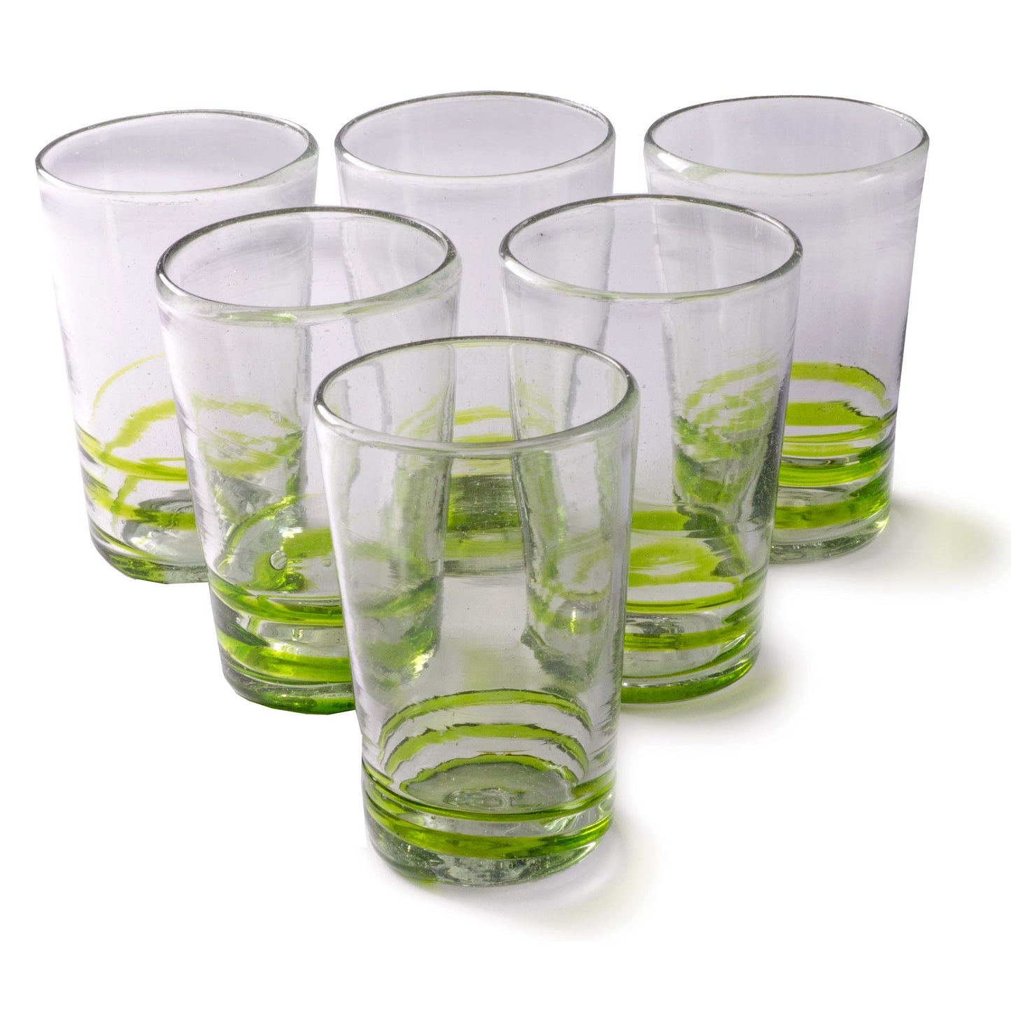 
                  
                    Orion Green Serpentine 18 oz Tall - Set of 6 - Orion's Table Mexican Glassware
                  
                