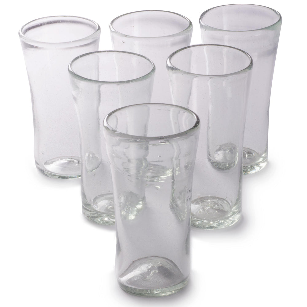 Orion Lily Collection 14 oz Tumbler Natural - Set of 6 - Orion's Table Mexican Glassware